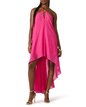 Steve Madden Suzanne High-Low Dress - Pink