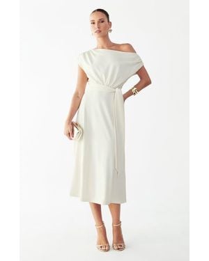 Willa Eva Midi Dress - White