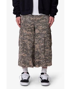 MNML Extra Long Cargo Shorts - Black