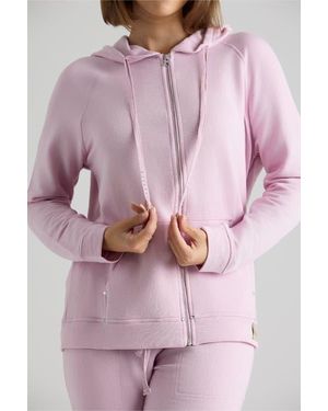 Le Fafo Evelyn Zip Up Hoodie - Pink