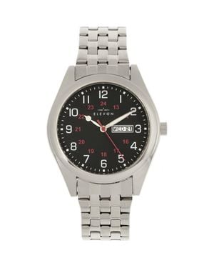 Elevon Watches Gann Bracelet Watch W/Day/Date - Metallic