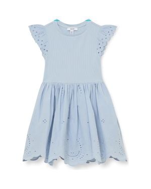 Reiss Kids' Carianna Eyelet Dress - Blue