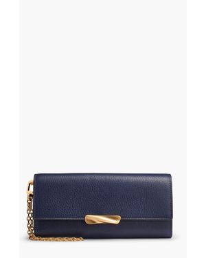 Donna Karan Amagansett Flap Wallet - Blue