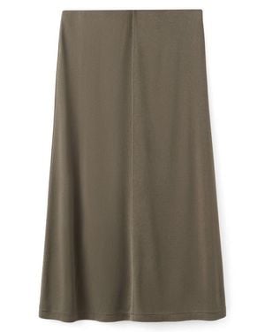 Mango Modal Blend Midi Skirt - Multicolor