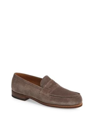 J.M. Weston Animation 180 Penny Loafer - Brown