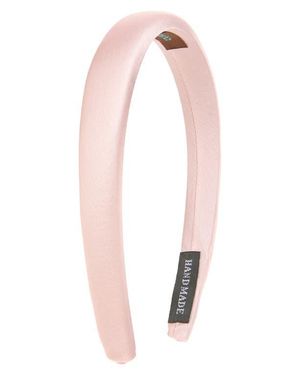 Tasha Skinny Padded Satin Headband - Pink