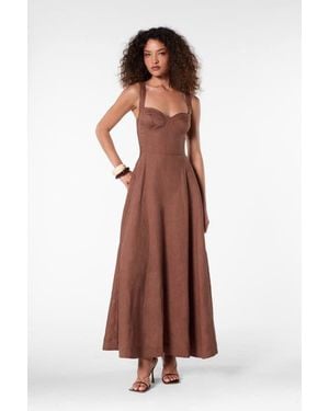 Nicholas Anya Dress - Brown