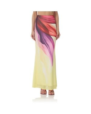 AFRM Tegan Maxi Skirt - Multicolor