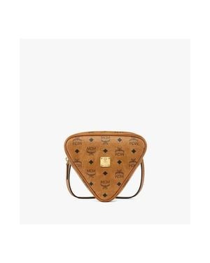 MCM Aren Tambourine Pouch - White