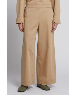 MM by Max Mara Dream Wide Leg Pants - Natural