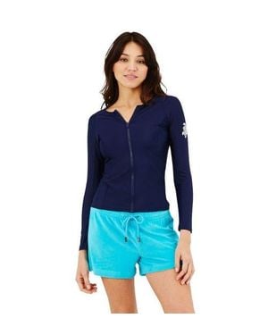 Vilebrequin Solid Zipper Rashguard - Blue