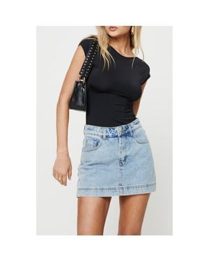 Princess Polly Gazelle Denim Miniskort - Blue