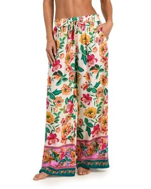 Sunshine 79 Zen Garden Beach Cover-Up Pants - Red