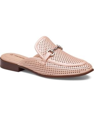Johnston & Murphy Ali Perforated Bit Mule - Pink