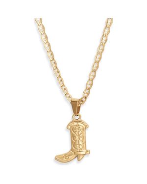 VIDAKUSH Rodeo Princess Pendant Necklace - Metallic
