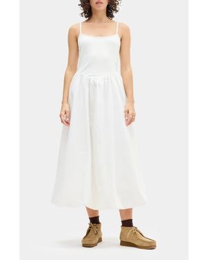 BDG Eden Sleeveless Midi Dress - White
