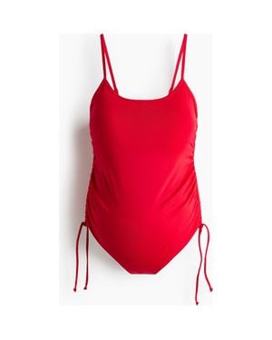H&M Mama Padded-Cup High Leg Swimsuit - Red