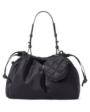 MZ Wallace Small Waverly Nylon Shoulder Bag - Black