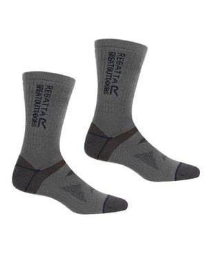 Regatta Gender Inclusive Wool Hiking Boot Socks - Gray