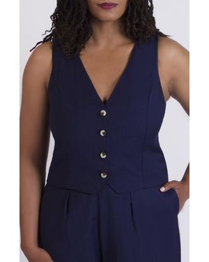 Aam The Label The Wool Vest - Blue
