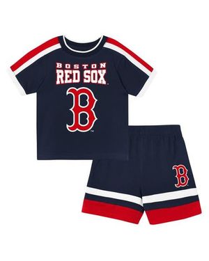 Outerstuff Toddler Boston Sox Ground Ball T-Shirt & Shorts Set - Blue