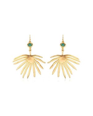 Sequin Marina Drop Earrings - Metallic