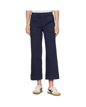 Sanctuary Insider High Waist Cropped Straight Leg Jeans - Blue