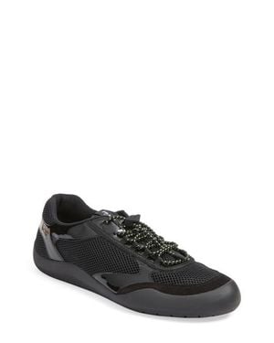 Prada Speedrock Mixed Media Sneaker - Black