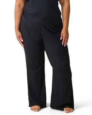 Kindred Bravely Ribbed Modal Lounge Pant - Black