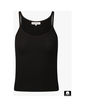 WeWoreWhat Scooped Ribbed Tank Top - Black