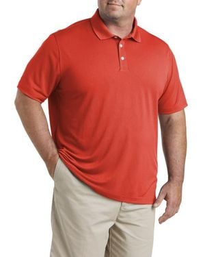 Essentials Big & Tall Solid Golf Polo Shirt - Red