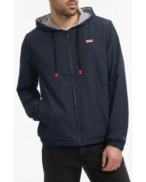 HUNTER Baltico Reversible Water Repellent Jacket - Blue