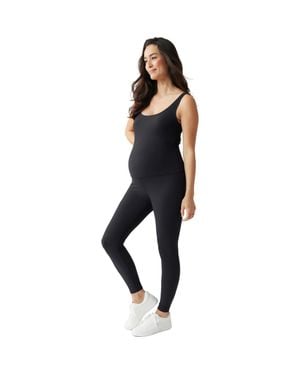 Ingrid & Isabel Rib Full Length Maternity Bodysuit - Blue