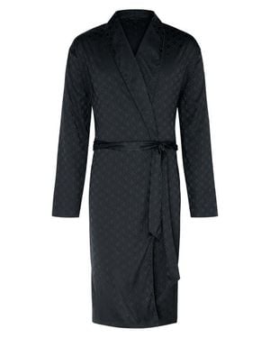 Savage x Fenty Savage X Satin Jacquard Robe - Black