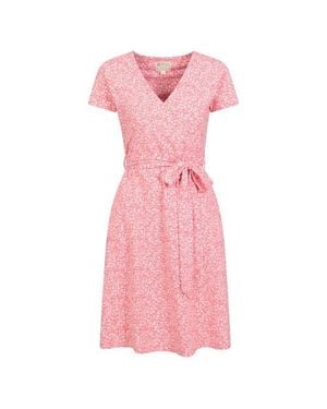 Mountain Warehouse Santorini Patterned Jersey Uv Protection Dress - Pink