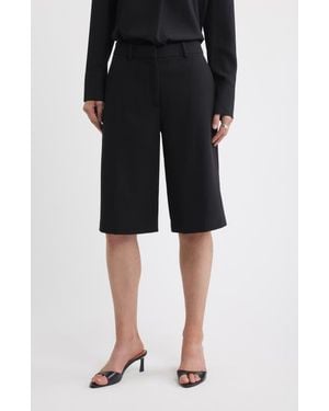 Nordstrom Tailored Bermuda Shorts - Black