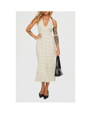 Princess Polly Kimbelle Polka Dot Halter Neck Dress - Multicolor