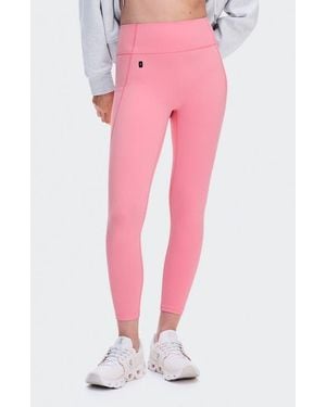 On Shoes High Waist 7/8 Studio Tights - Pink