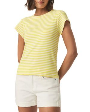 Splendid Faye Stripe T-Shirt - Yellow