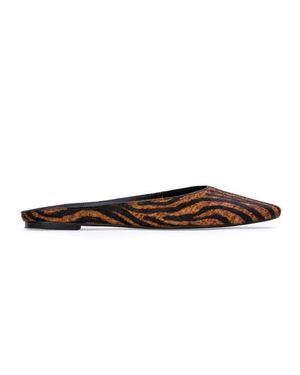 Black Suede Studio Lucia Blackless Ballerina - Brown