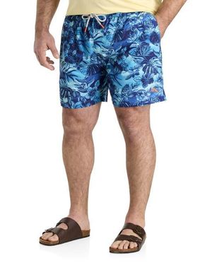 Tommy Bahama Big & Tall Ocean Escape Swim Trunks - Blue