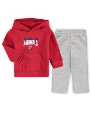 Outerstuff Toddler/Heathered Washington Nationals Fan Flare Fleece Hoodie And Pants Set