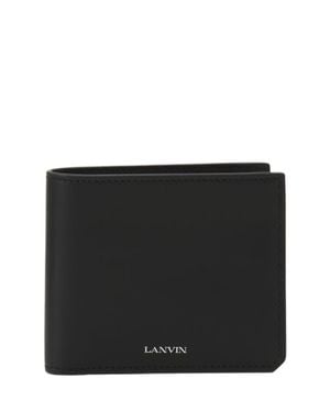 Lanvin Compagnon Leather Wallet - Black