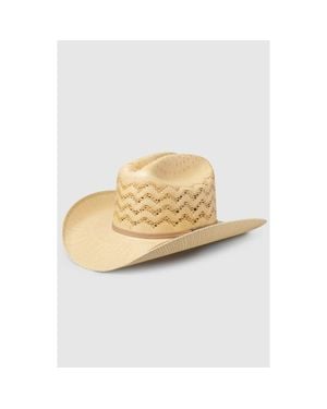 Manuela The Sunstone 50X Bangora Straw Cowboy - White