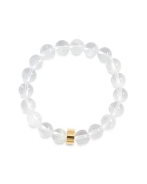 Nest Beaded Stretch Bracelet - White