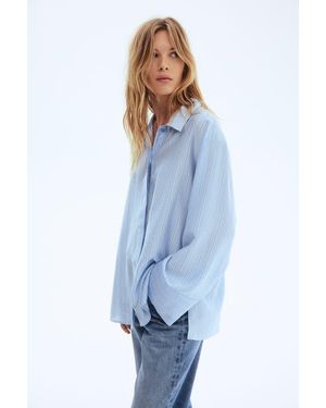 H&M Oversized Shirt - Blue