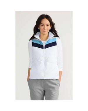 Lands' End Wanderweight Reversible Packable Down Vest - White