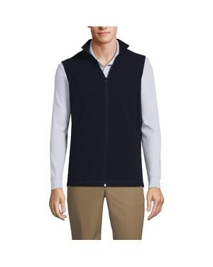Lands' End Lightweight Fleece Vest - Blue