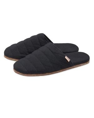 feel good Quilted Mule Slipper House Shoes - Black