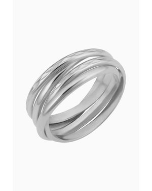 Oradina 14K Echelon Ring - Gray